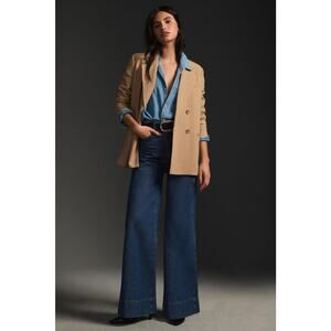 Anthropologie Maeve Double-Breasted Tan Blazer - New 0